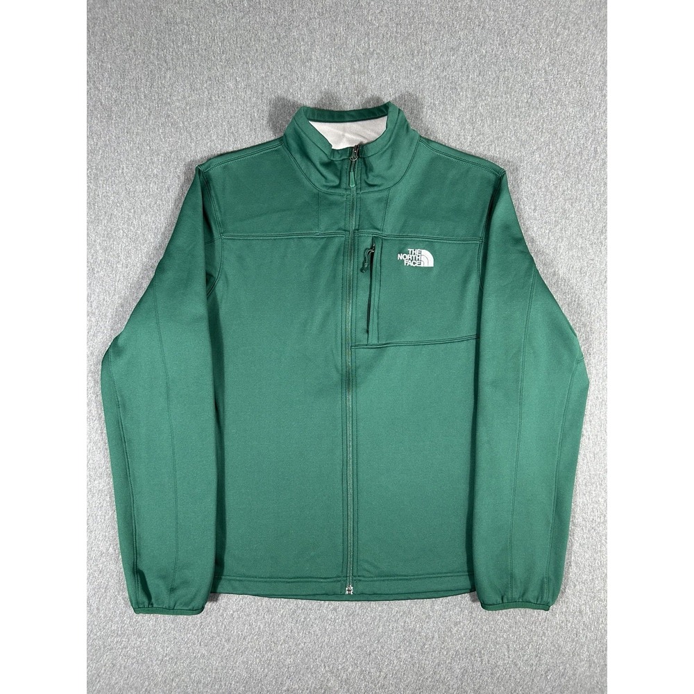 The North Face Men's Full Zip‎ Fleece Jacket Green L